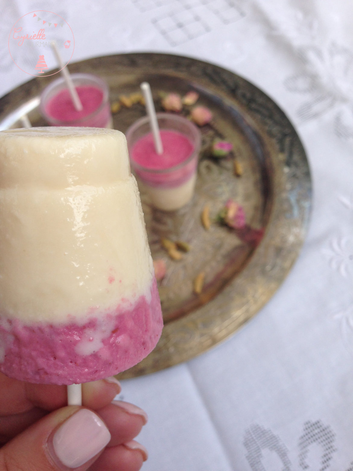 Kulfi cardamone-rose et cardamone-framboise {Bataille Food #23}