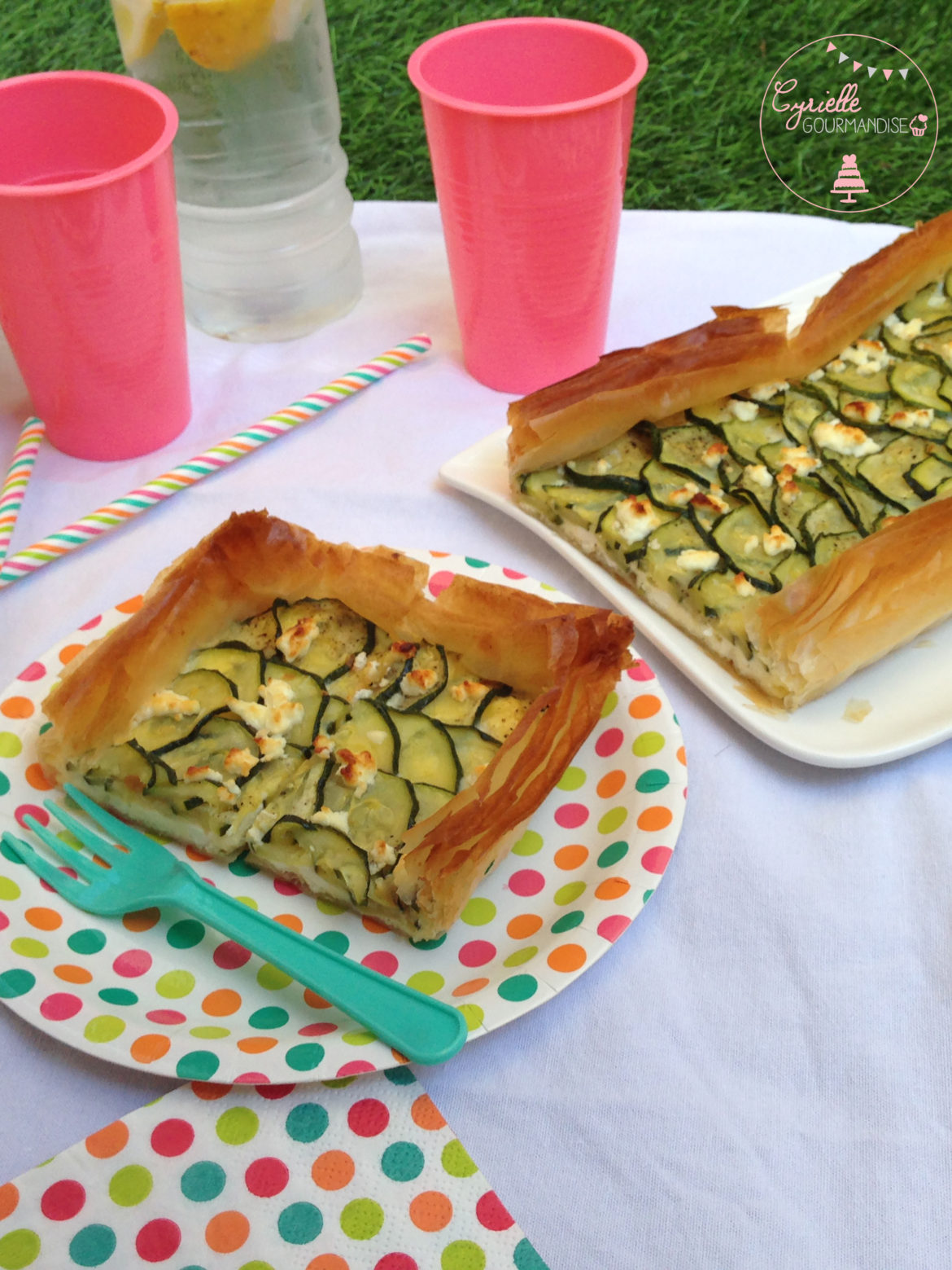 Tarte courgette-feta à la menthe – Défi Spécial Terrasse