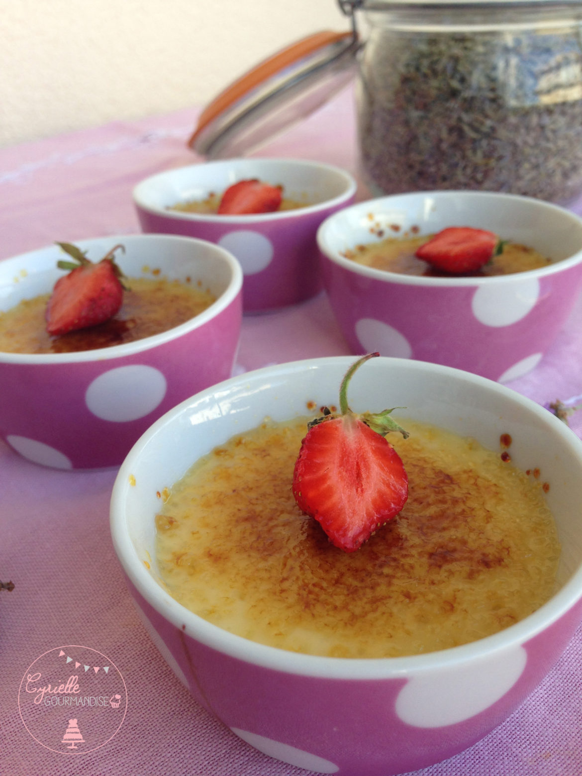 Crème brûlée à la lavande