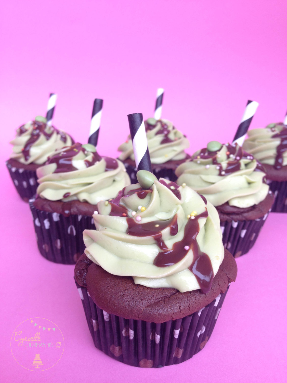 Cupcakes chocolat-avocat – Bataille Food #27