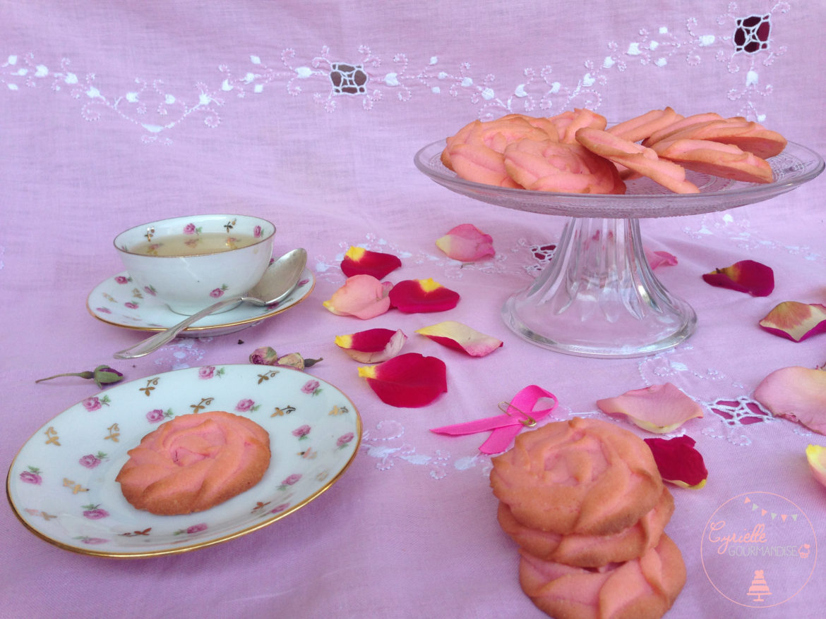 Sablés fondants à la rose – Défi Octobre La Cuisine Rose