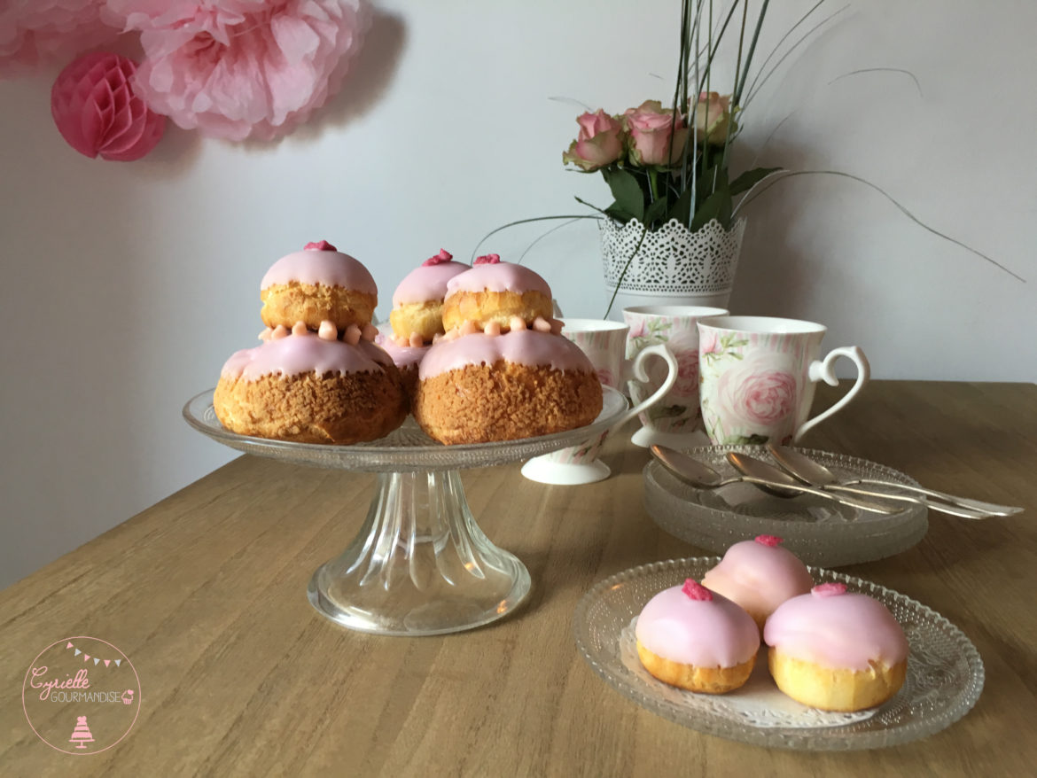 Religieuse Rose-Framboise {Foodista Challenge #16}