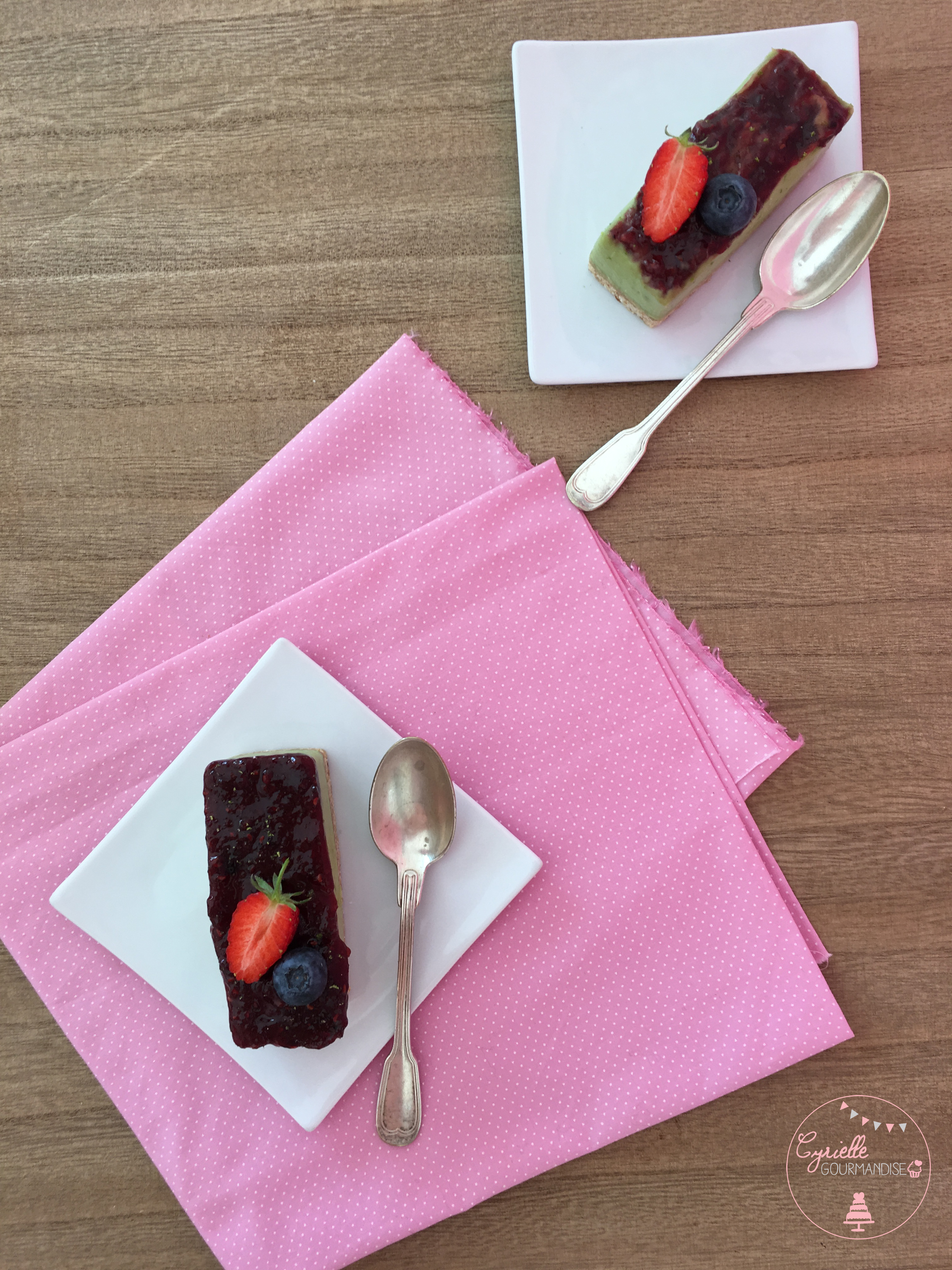 Comme un cheesecake avocat citron vert framboise