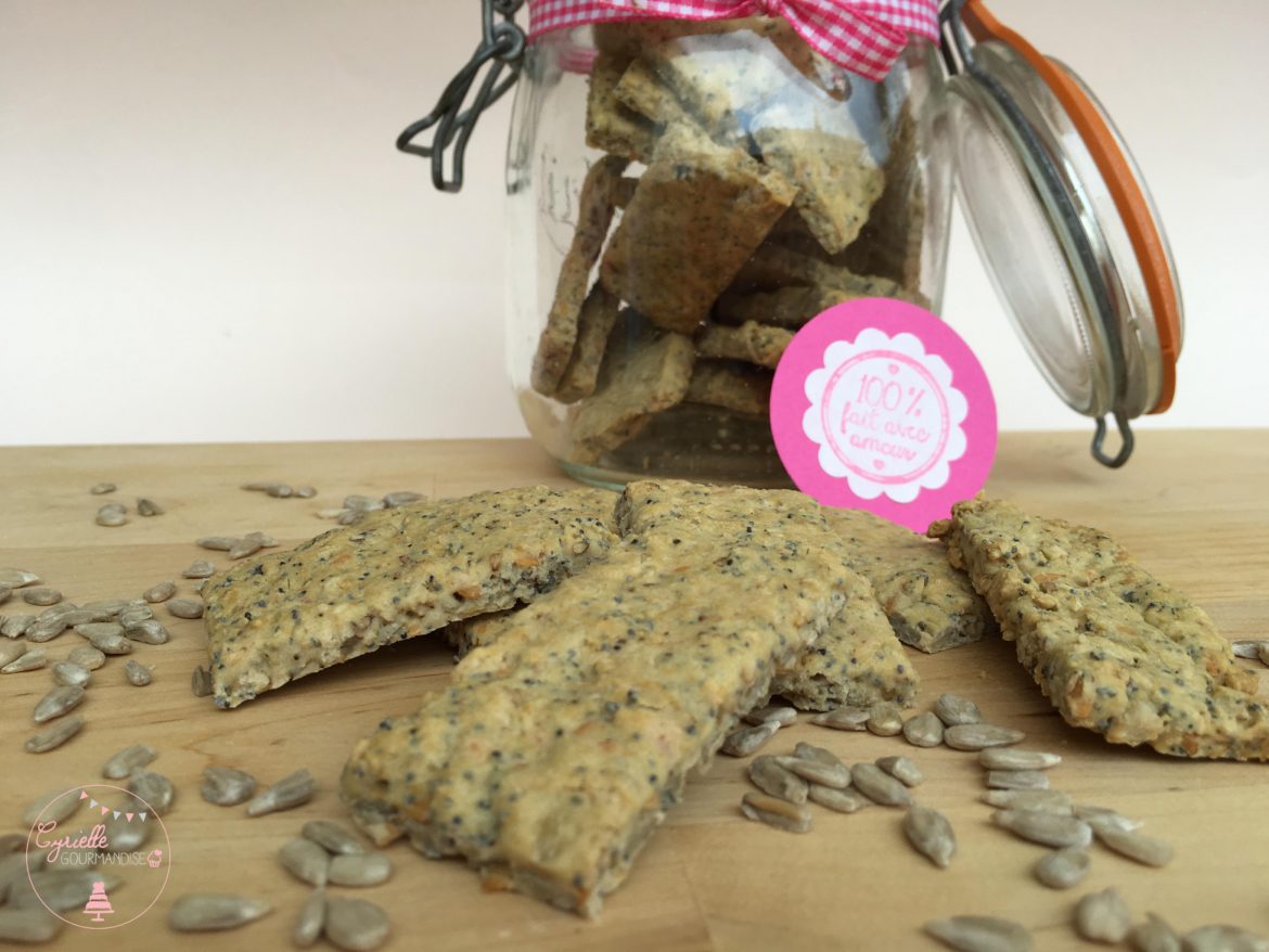 Crackers aux graines ♥ Semaine Healthy ♥ Sans Gluten et Sans Lactose