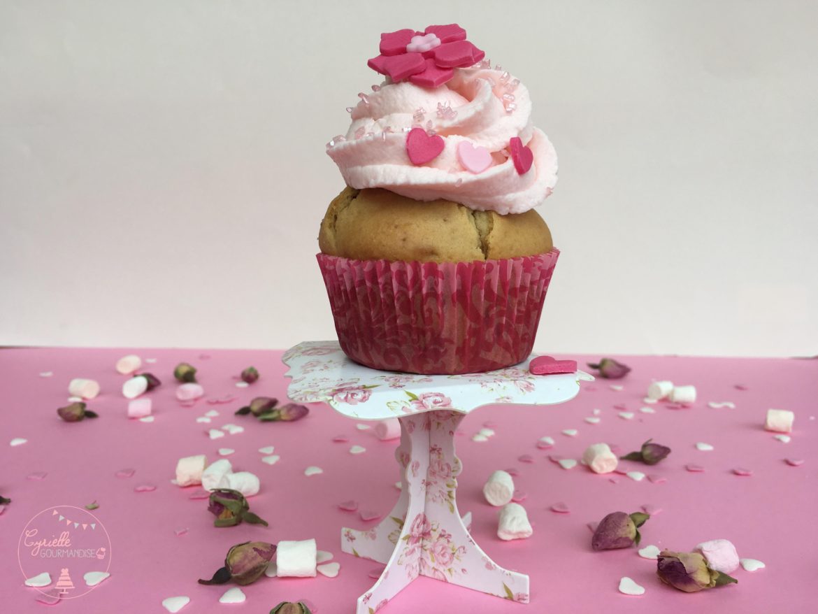 Cupcakes Mascarpone Rhubarbe Rose ♥ Fête de Mères ♥