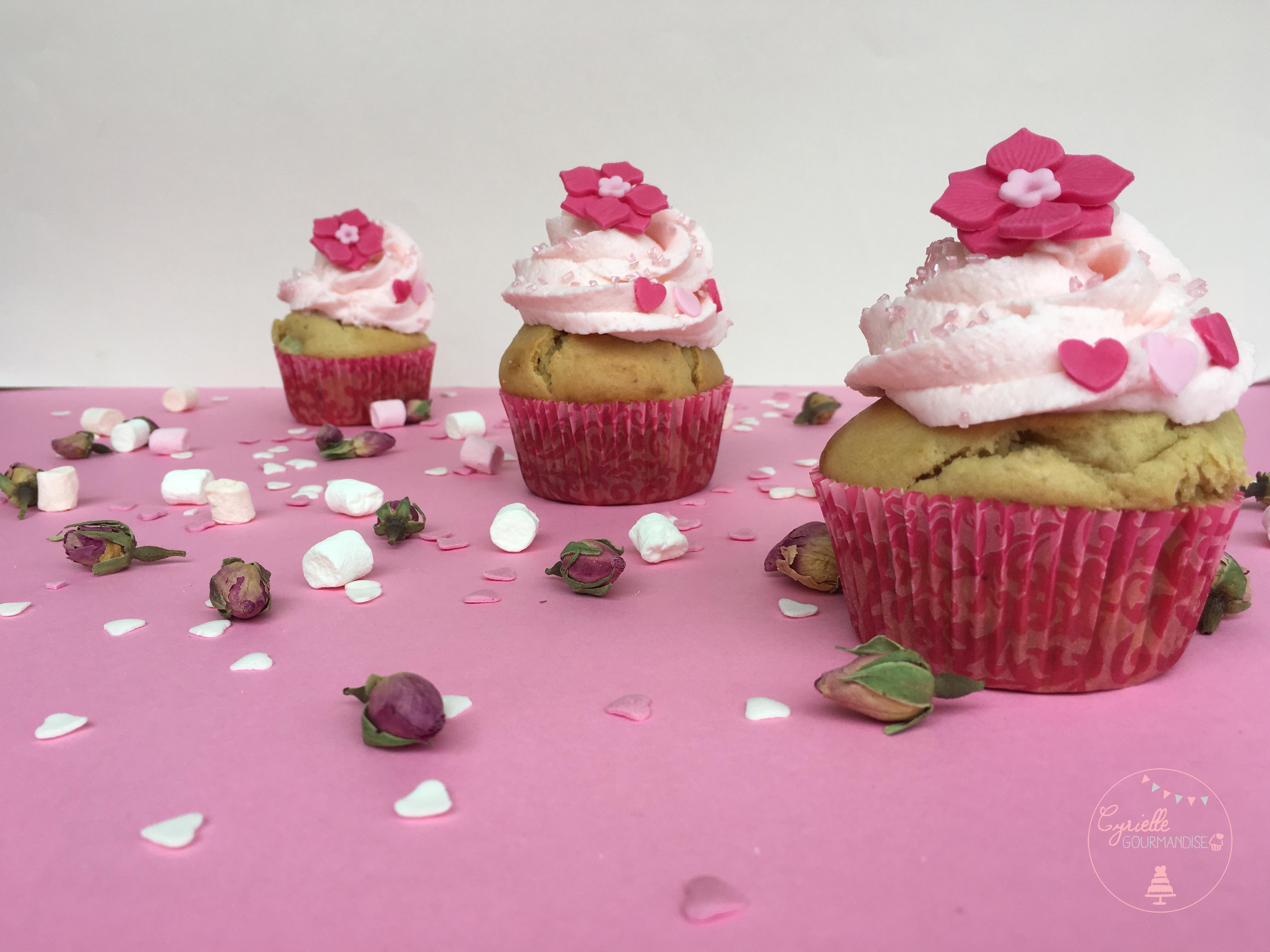 Cupcake rhubarbe rose 6