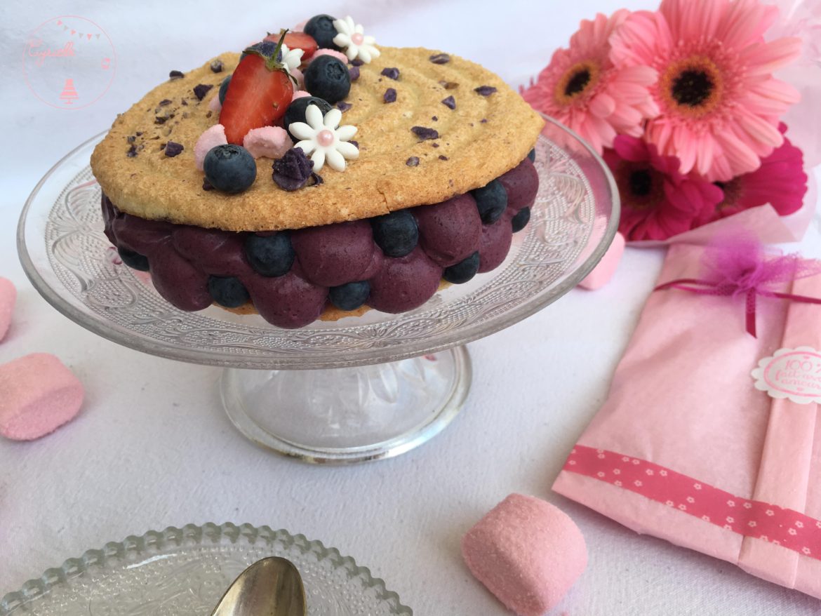 Dacquoise Myrtilles ♥ Fête de Mères ♥