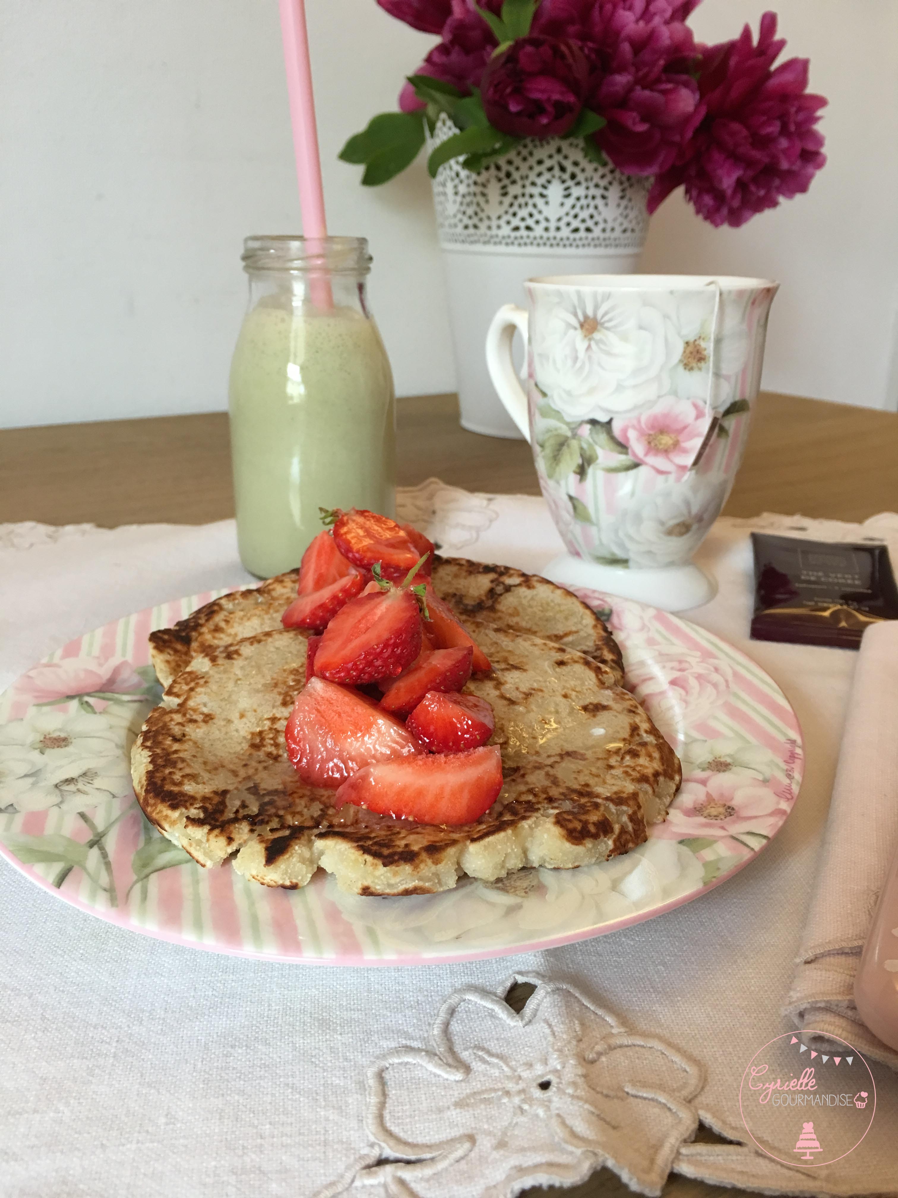Pancakes banane coco vegan