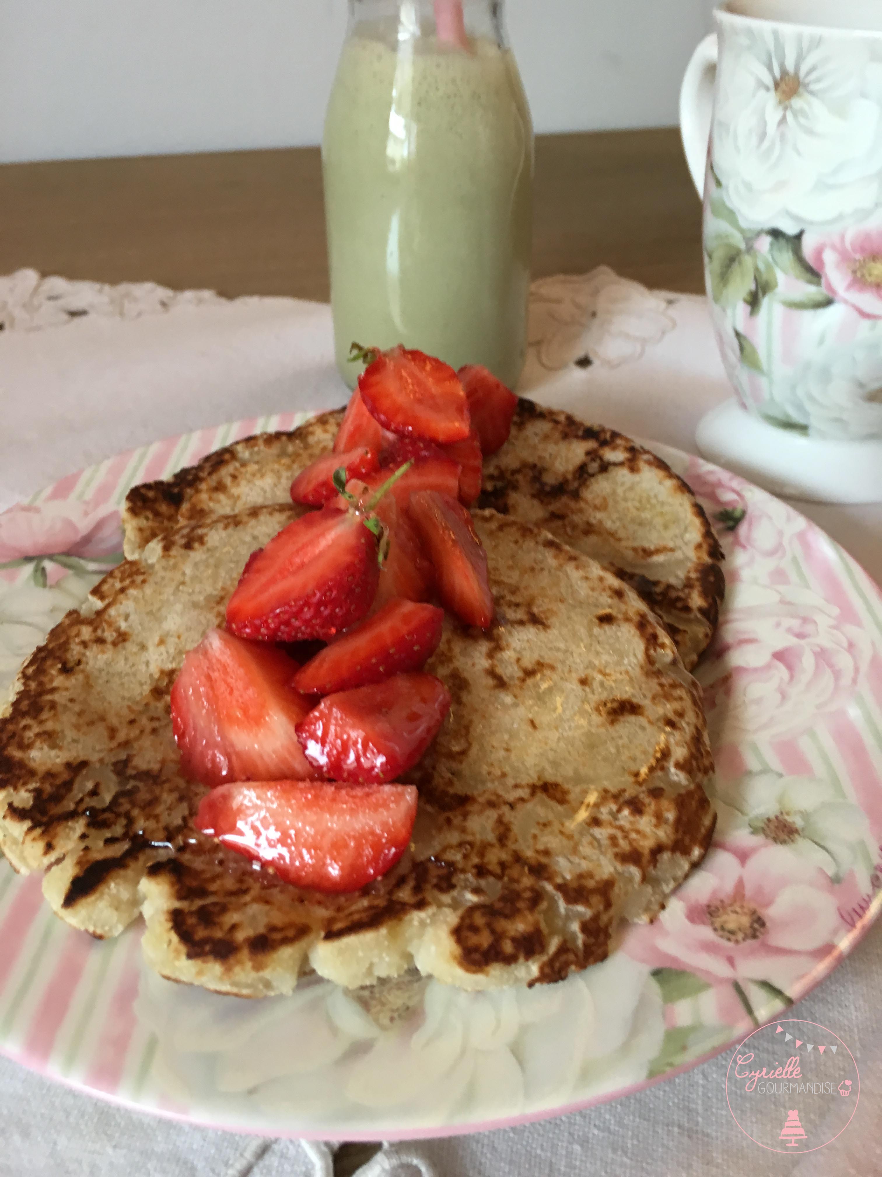 Pancakes banane coco vegan 2