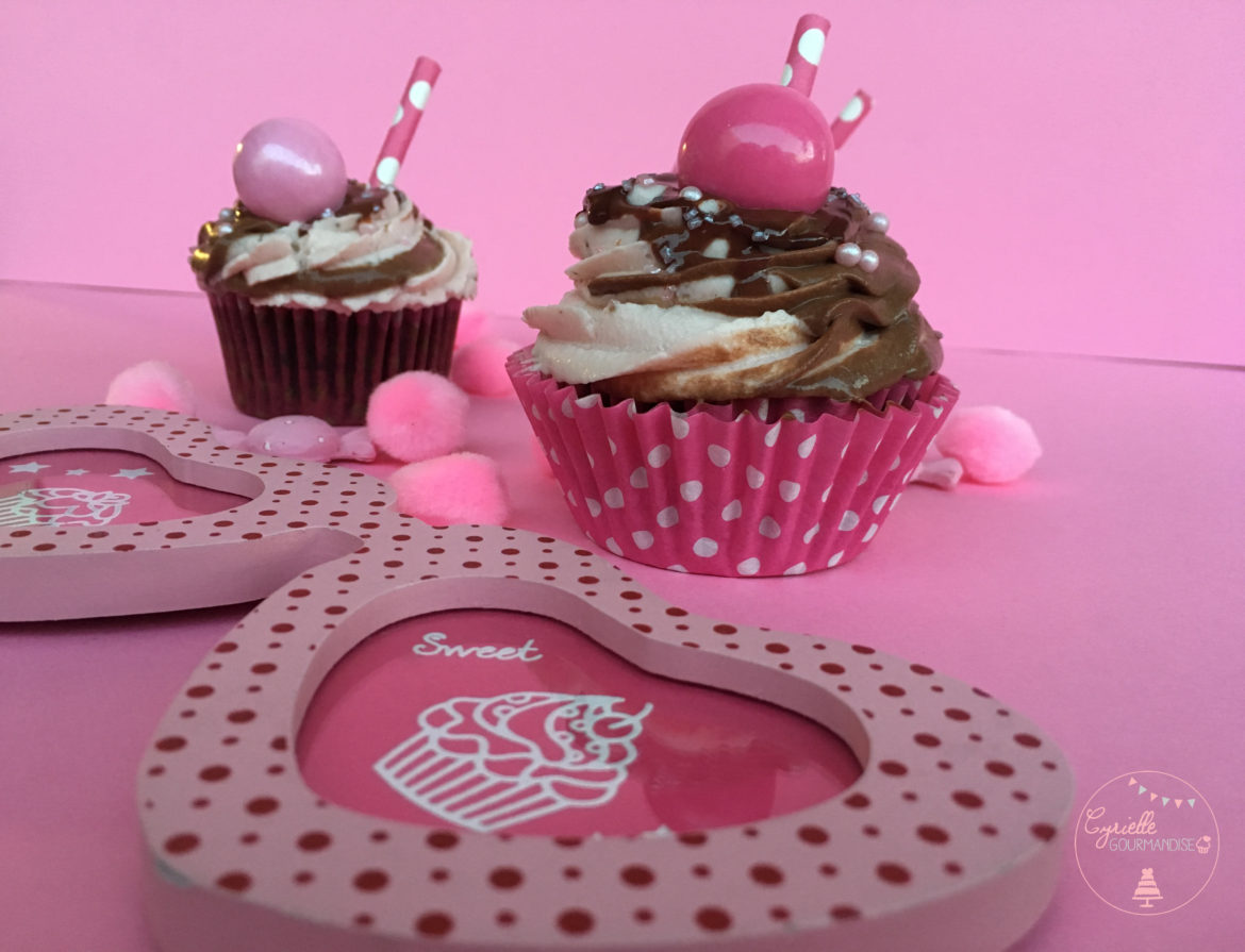 Cupcakes Vintage Fraise-Chocolat