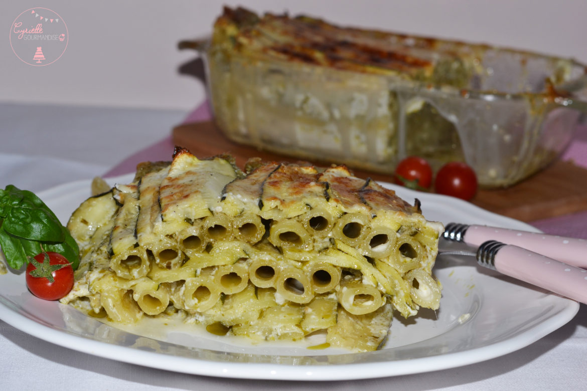 Lasagnes courgette-pesto à ma façon
