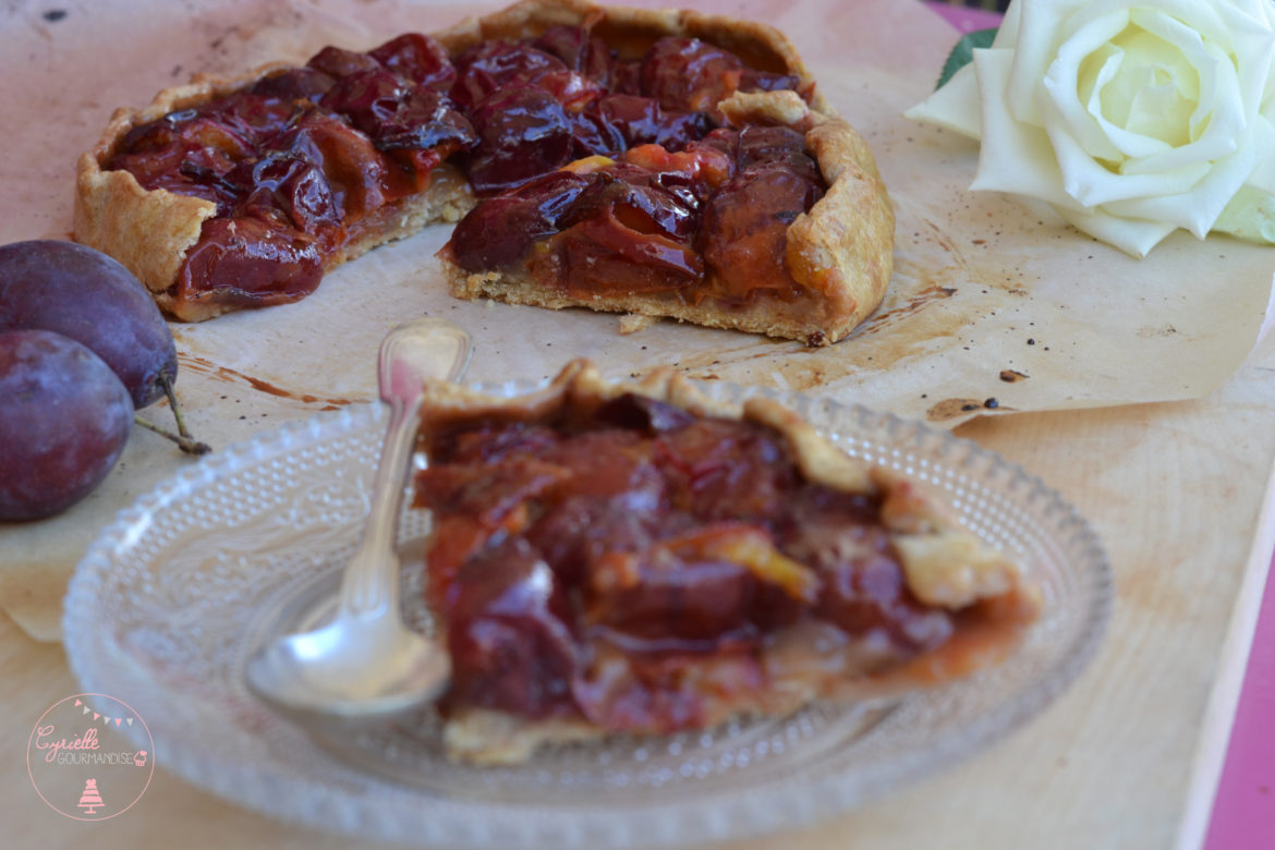 Tarte rustique aux prunes de Montagne