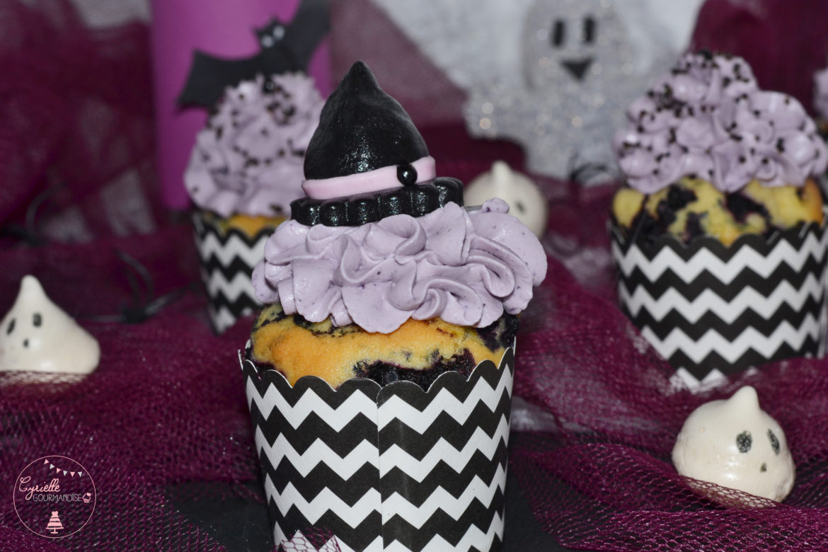 Cupcakes Myrtilles ♦ Halloween ♦