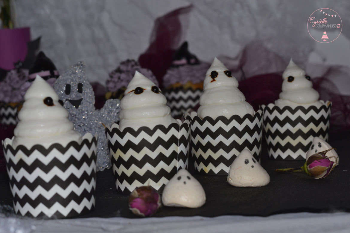 Fantômes Cupcakes Potiron-Chèvre ♦ Halloween ♦