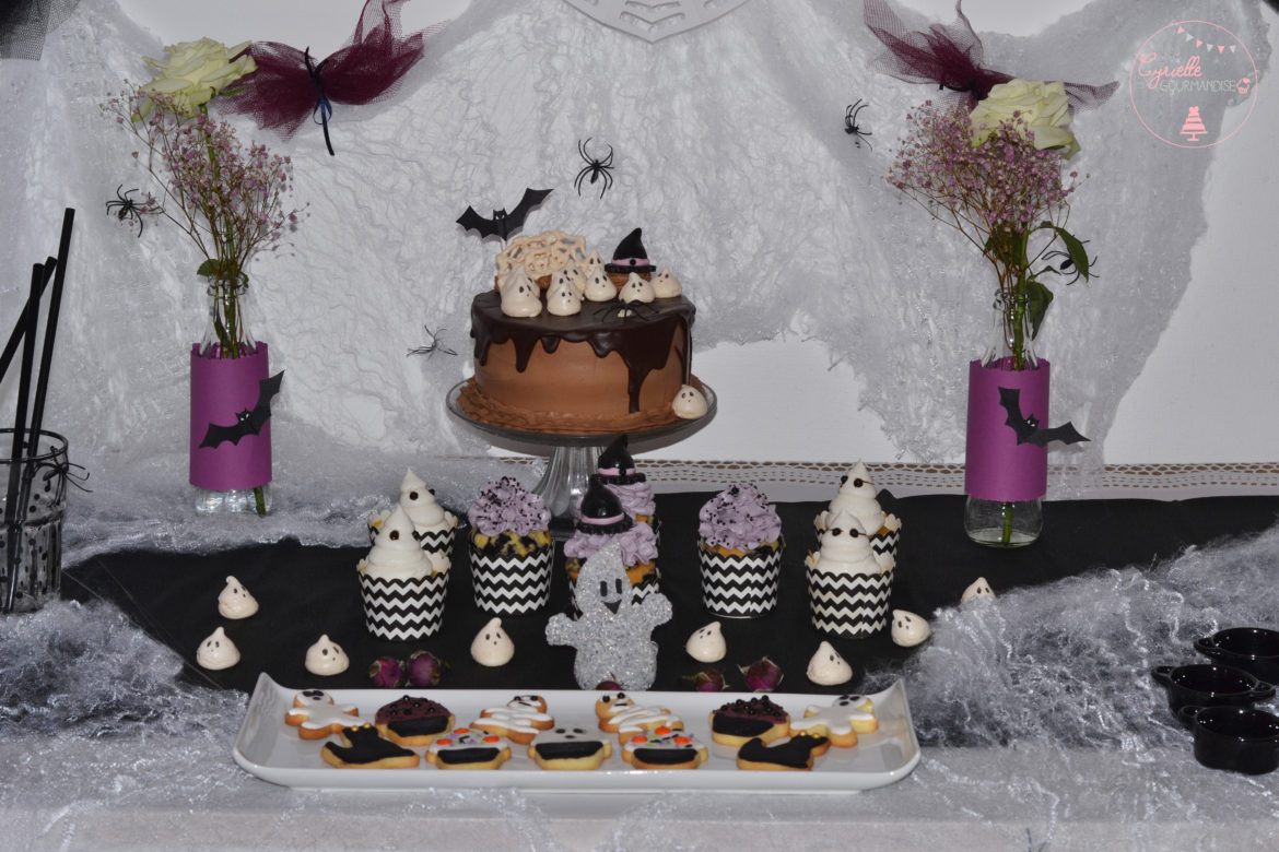 Drippy Layer Cake d’Halloween Poire-Chocolat {Battle Food #46}