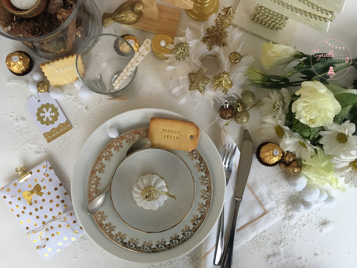 Table de Fêtes Dorée ♥ Noël ♥