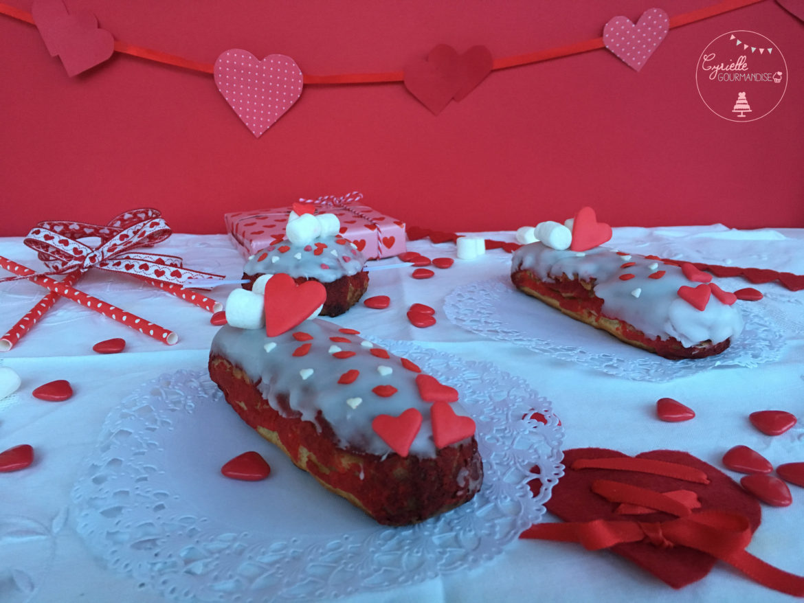 Love Eclair Framboise ♥ Saint Valentin ♥