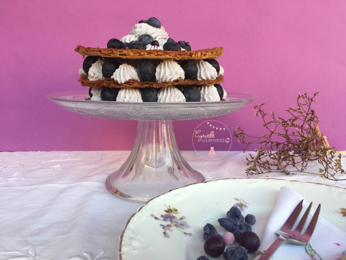 Millefeuille Myrtille Violette {Bataille Food #46}