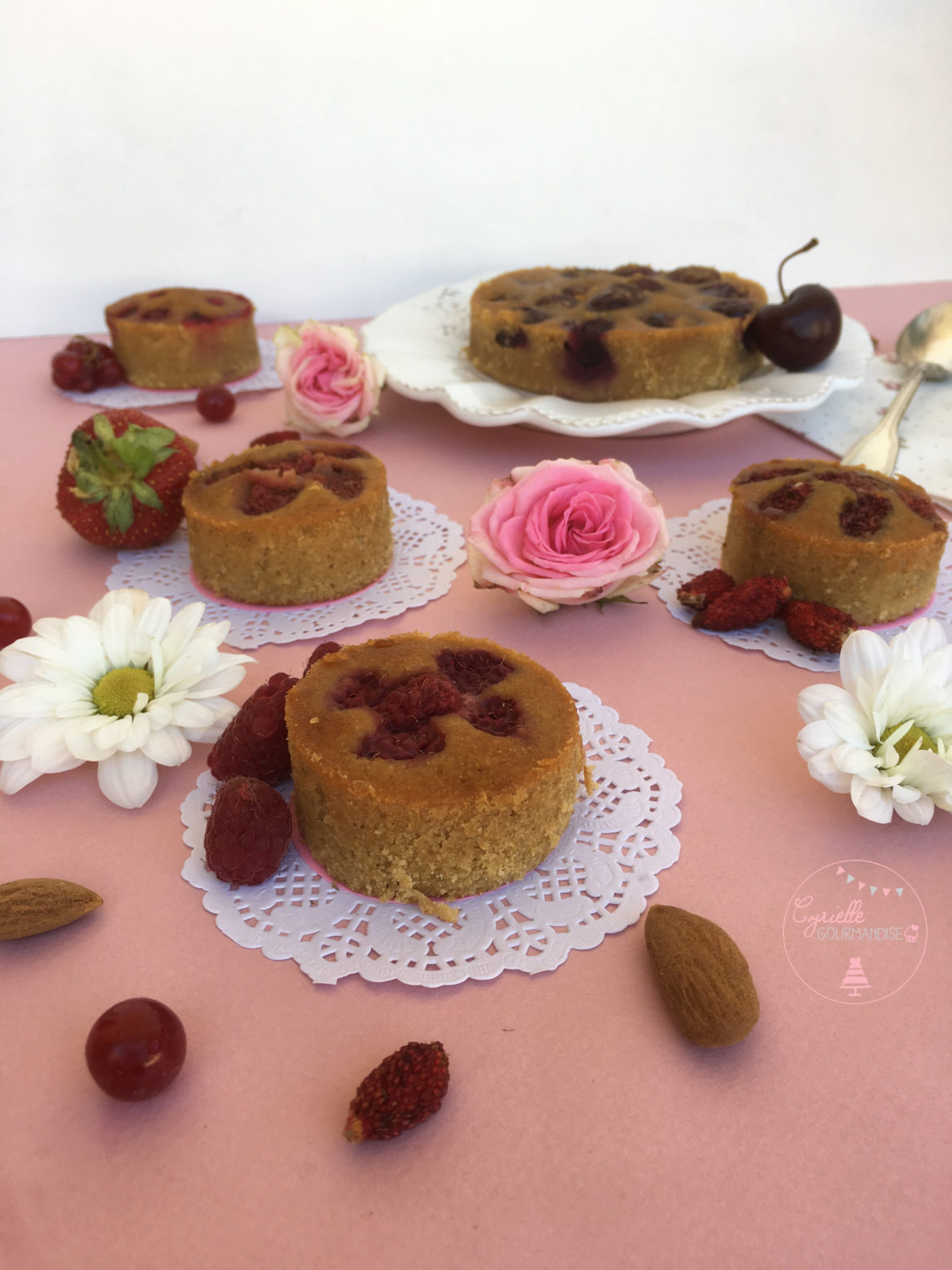 Mini Moelleux Amandes-Fruits Rouges {Healthy Food}