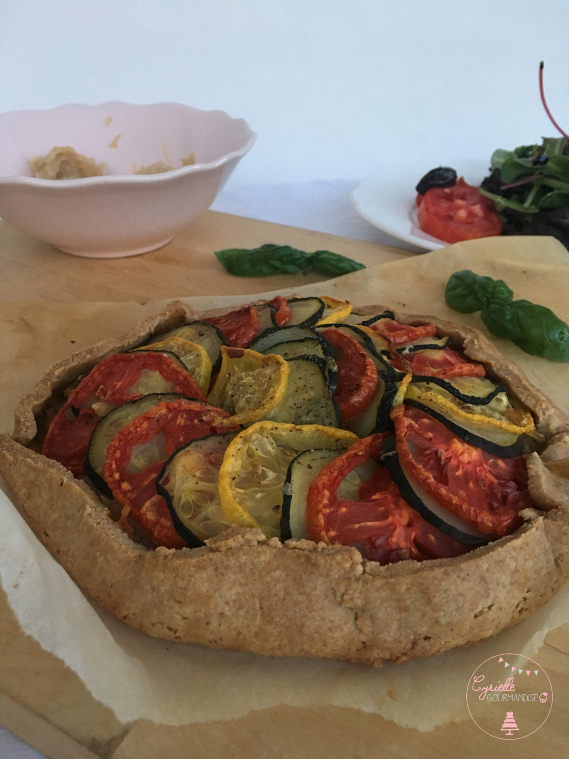 Tarte Petit Epeautre Oignons Tomates Courgettes