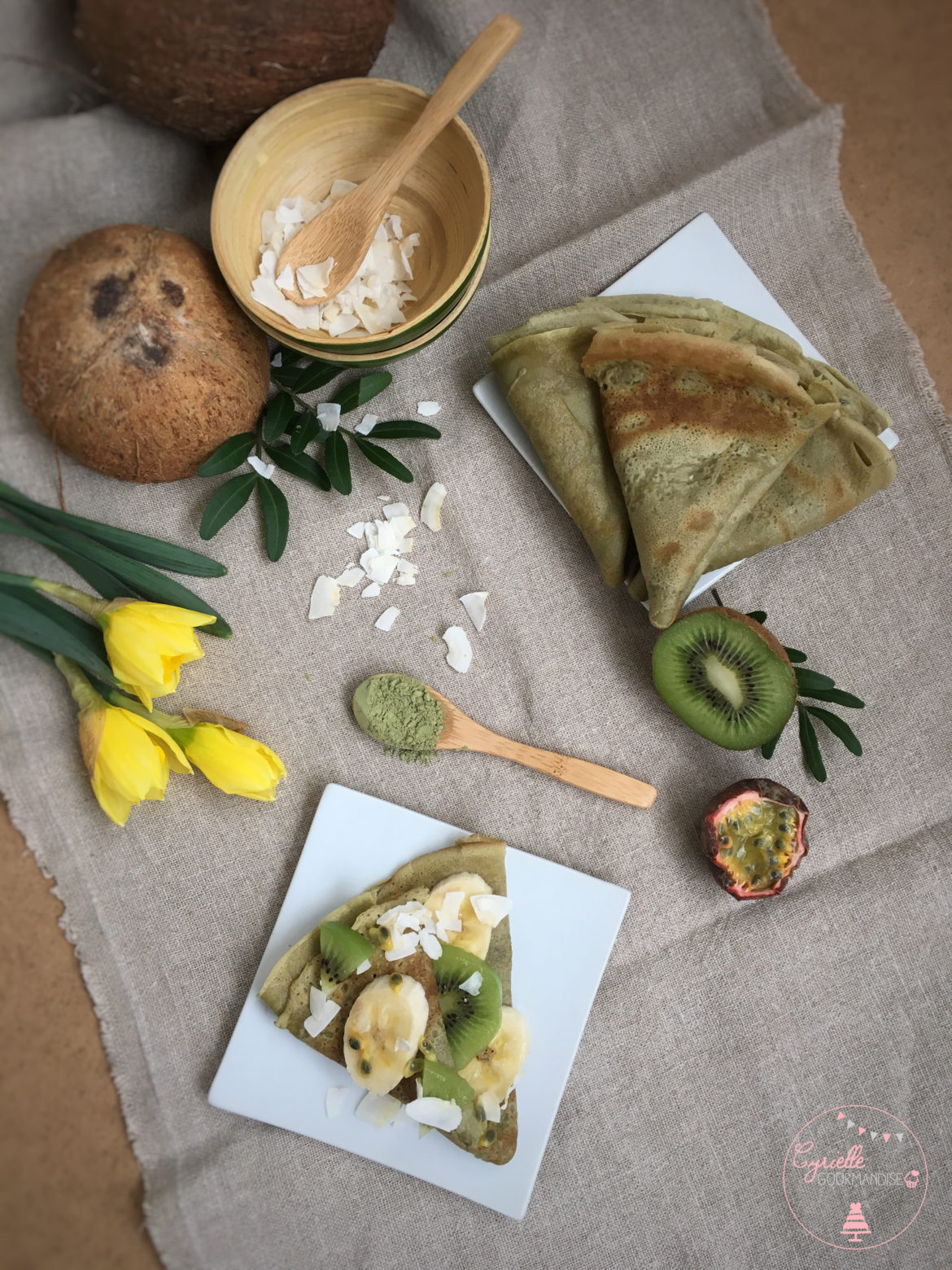 Crêpes Matcha Coco