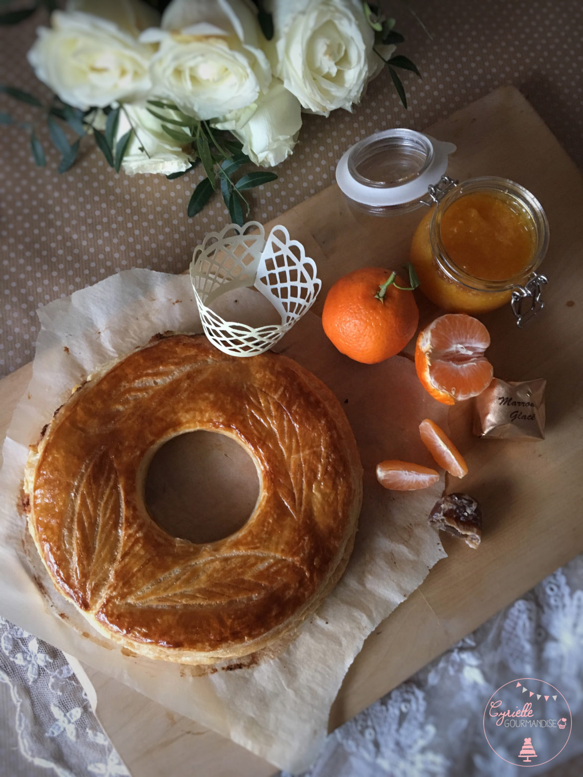 Galette Couronne Clémentine-Marron Glacé