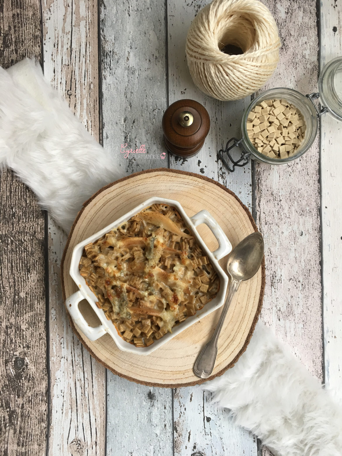 Gratin de Crozet Poire-Gorgonzola