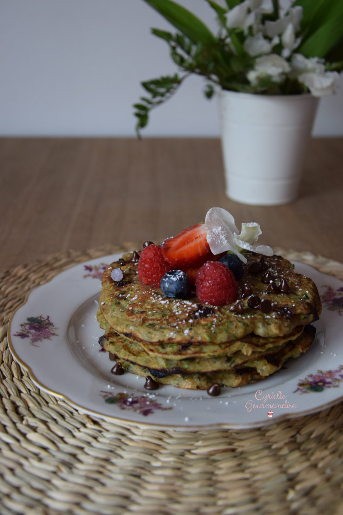 Pancakes Courgettes-Chocolat