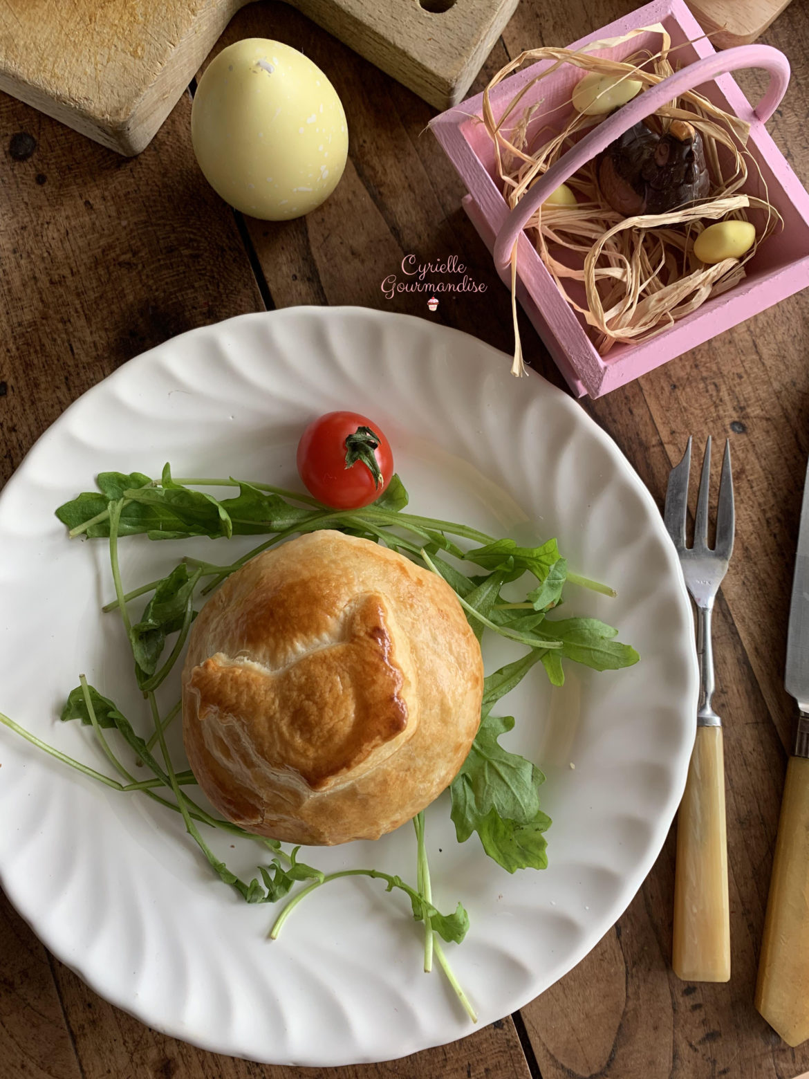 Pâté de Pâques – Pomme de terre, Piquillos, Œuf de Caille