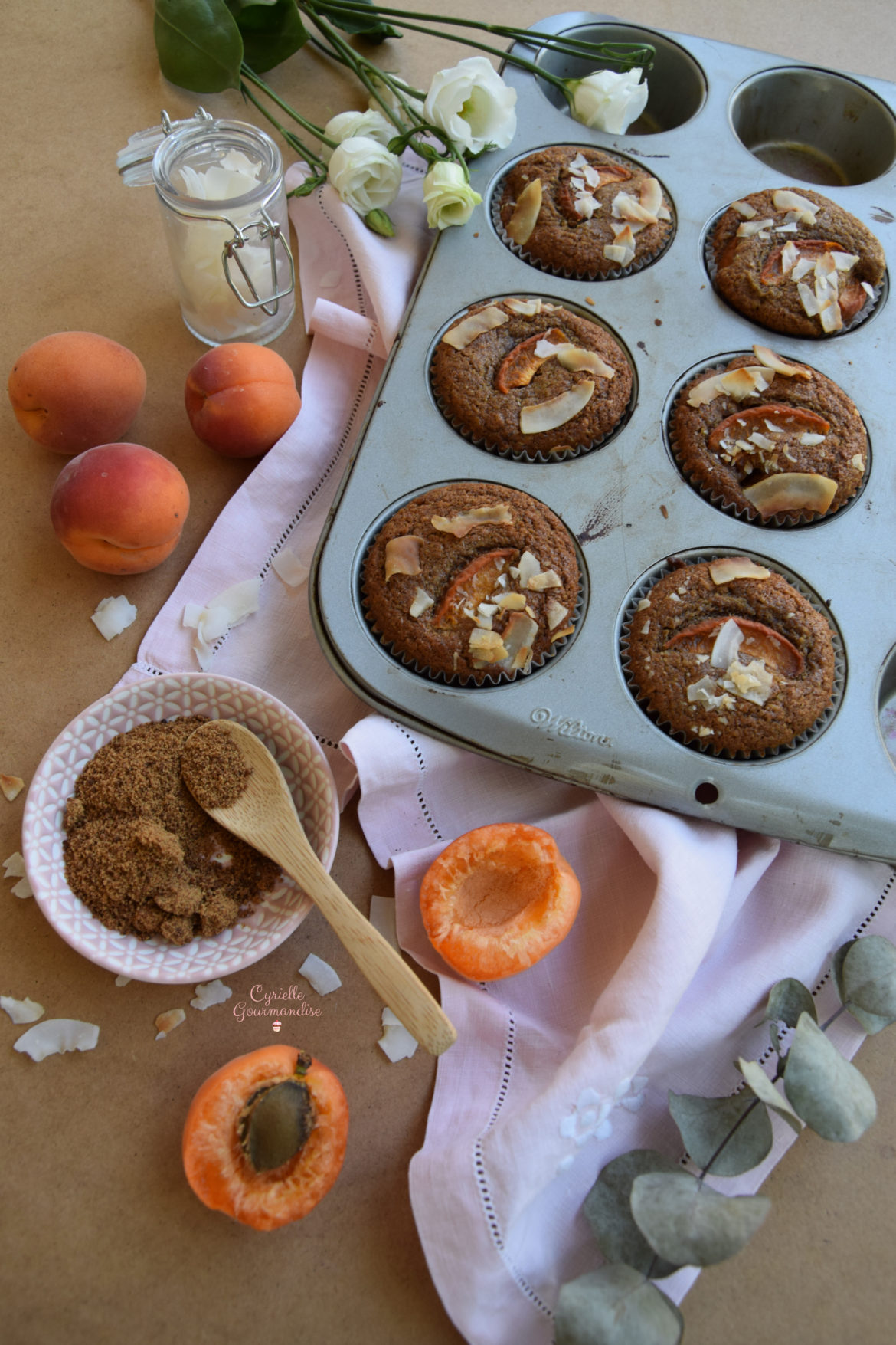 Healthy Muffins Abricots-Coco