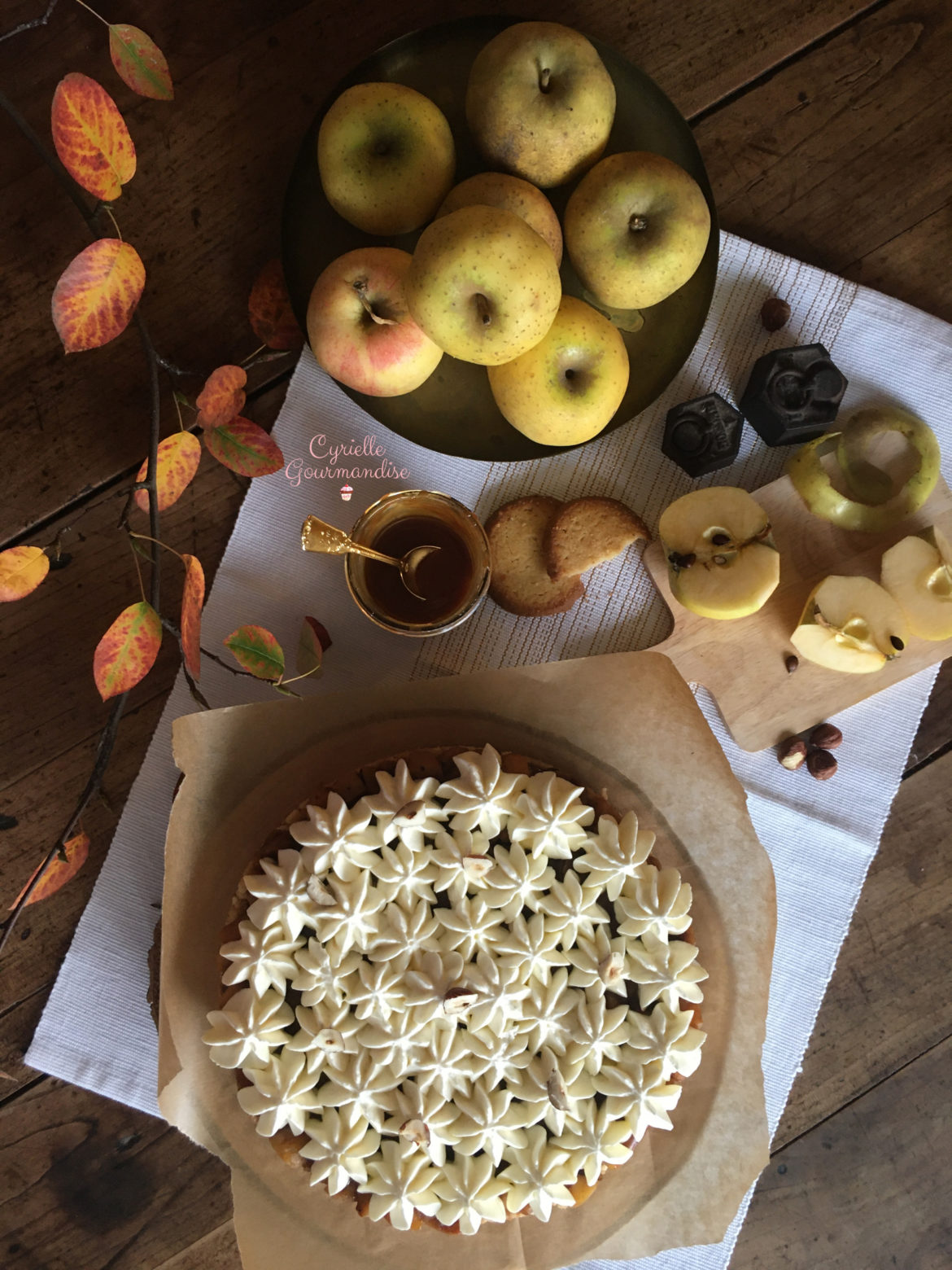 Tarte Croustillante Pomme-Noisette